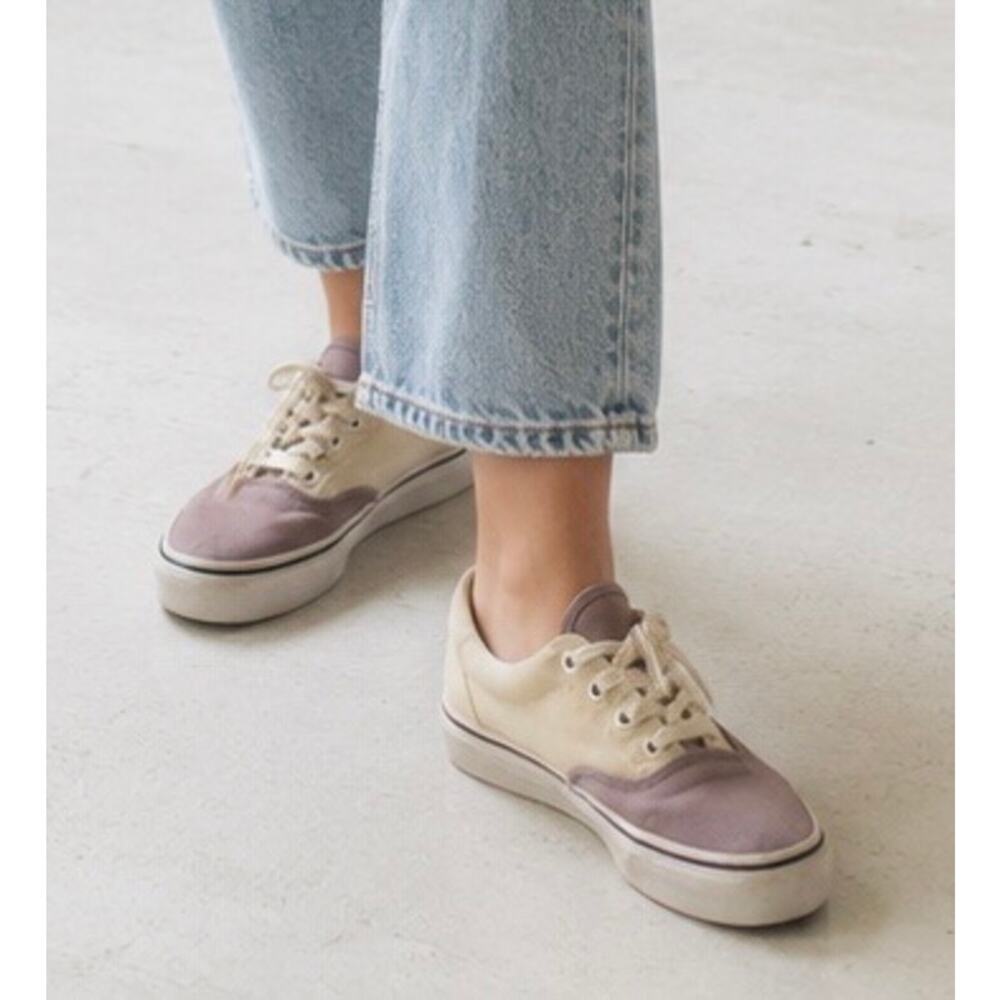 Vans Era Two-Tone Sneaker Women‎ 7 Dusty Mauve Lavender Cream Canvas 751505